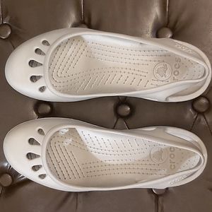Crocs Silver/Light Grey Slingback 11W